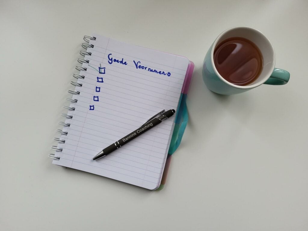 nieuwe plannen en goede voornemens